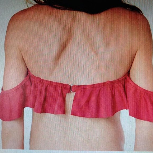 California Sunshine Red Ruffle Bikini - Picture 3 of 9